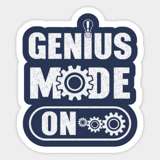 Genius Mode On Sticker